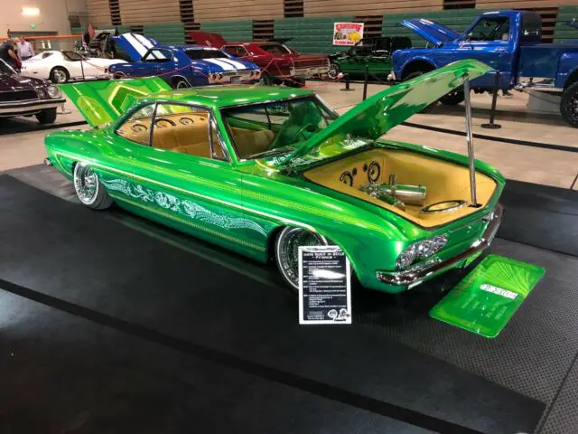 1966 chevrolet corvair custom lowrider sema show house of kolor low rider chevy