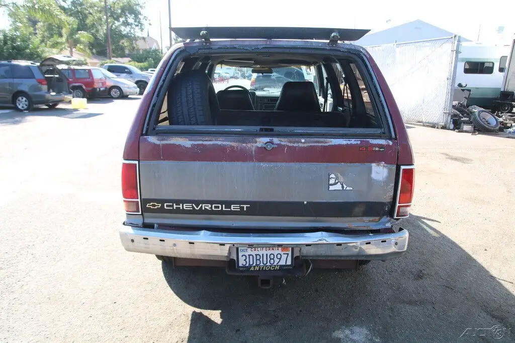 1991 chevrolet blazer suv 4wd automatic 6 cylinder no reserve!