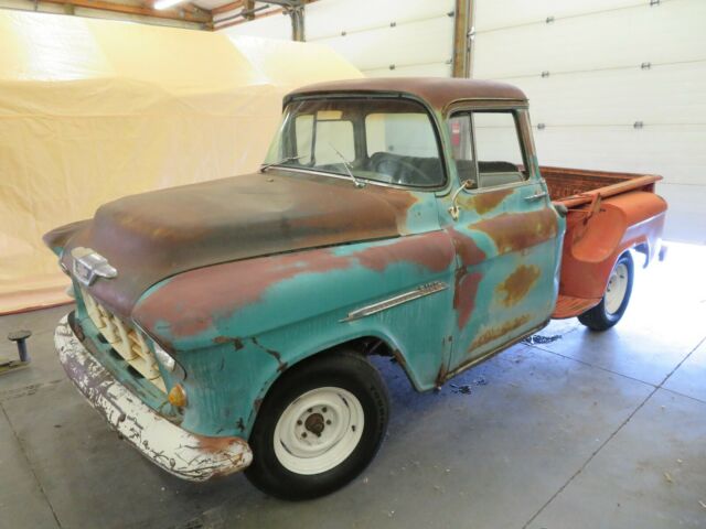 1955 chevrolet 3100 truck short bed no reserve pickup big back window tri-five