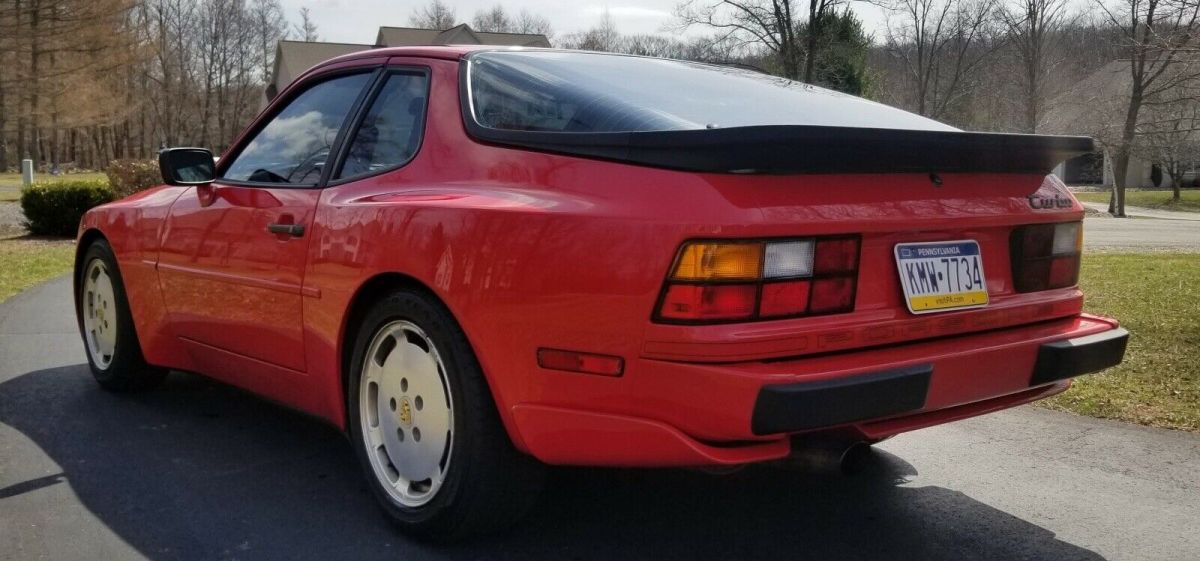 1988 porsche 944 red rwd manual