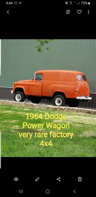 1964 dodge town panel 4x4 power wagon