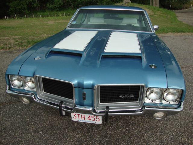 original nordic blue paint w/ white interior - 500hp 455 / turbo 400 / 3.90 posi