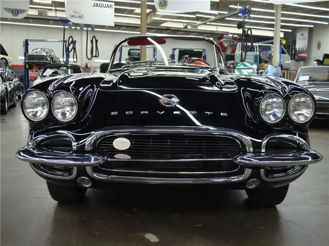 1962 chevrolet corvette fuelie 32785 miles tuxedo black convertible 327/360 manu