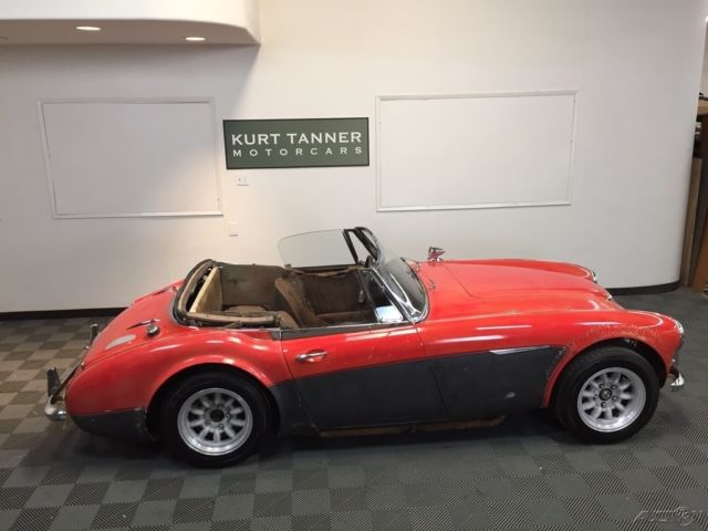 1963 austin healey 3000 mk 2 bj-7sport convertible. 4-speed od. very good az car
