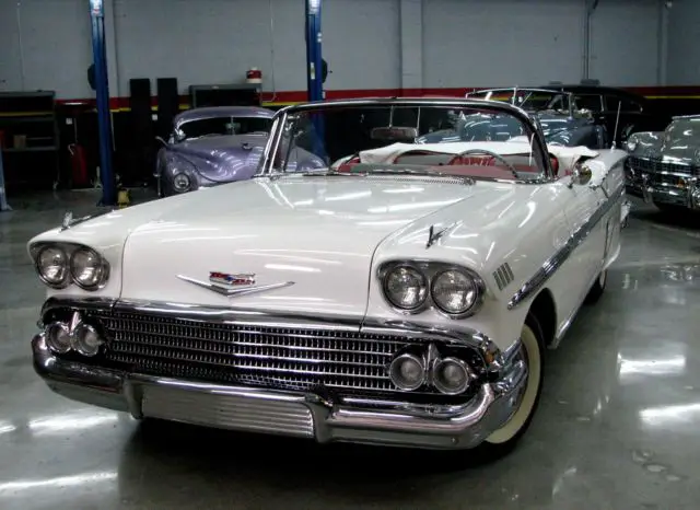 1958 chevrolet impala convertible with tri power & air conditioning - restored