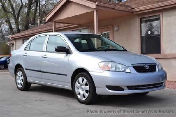 used 2006 toyota corolla great gas mileage ce 4 door corolla sedan, 79,692 miles in colorado springs, co