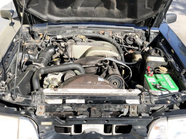 1989 ford mustang lx sport 138,227 miles black convertible 8 cylinder engine 5.0