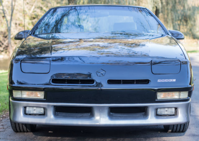 1991 dodge daytona es - 32k miles - black/silver - all original - 1 owner