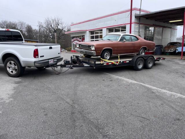 1975 plymouth duster sportscar brown rwd automatic base
