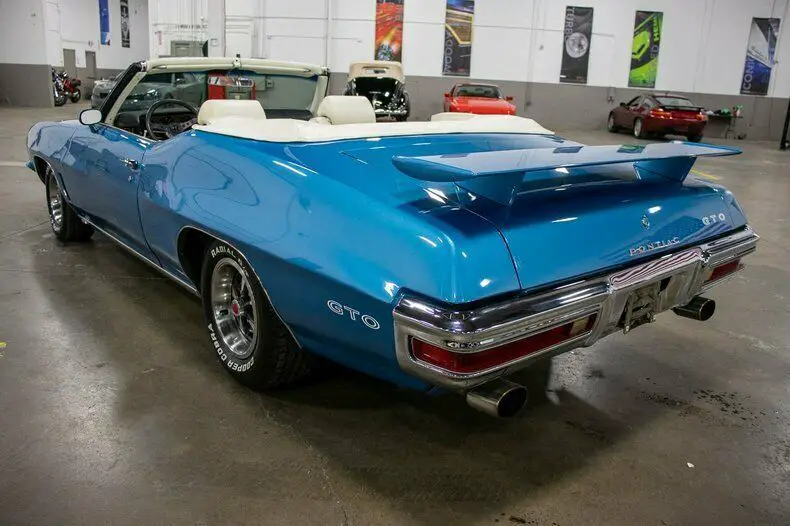1972 pontiac gto 90197 miles blue 400ci 6.6l v8 turbo automatic