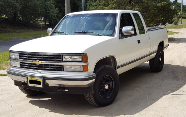 for sale, 1991 chevrolet k1500 4x4 extended cab pick-up