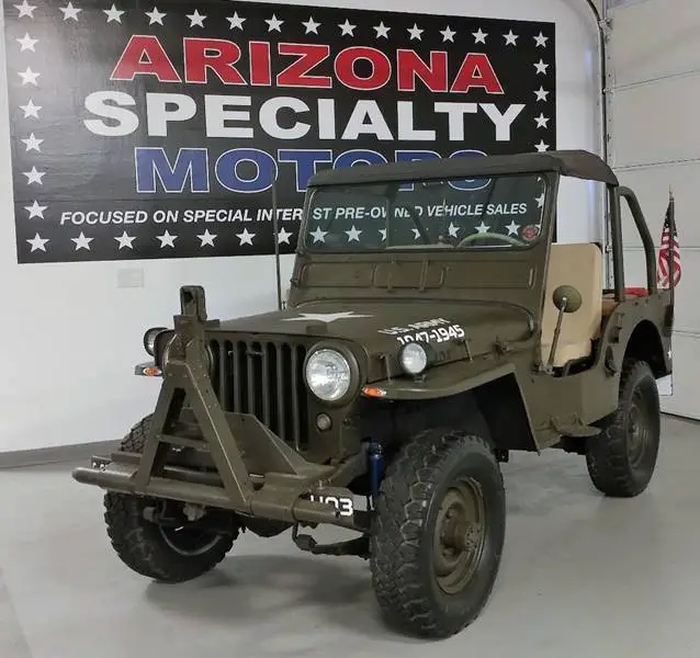 1947 willys jeep 4x4 no rust! military style! low miles! super clean