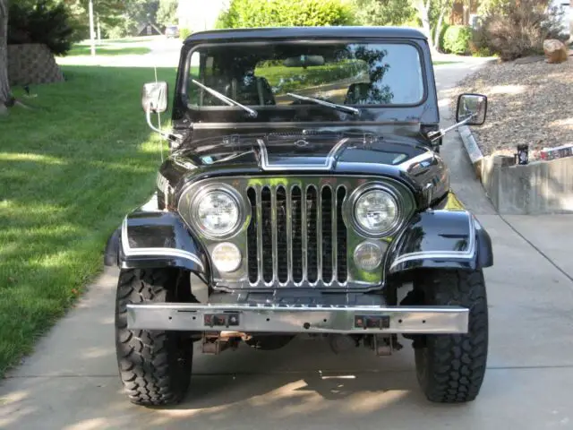 1980 jeep cj7 laredo rare triple black factory v8 manual transmission