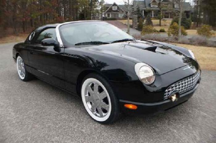 2002 evening black ford thunderbird in baiting hollow, ny