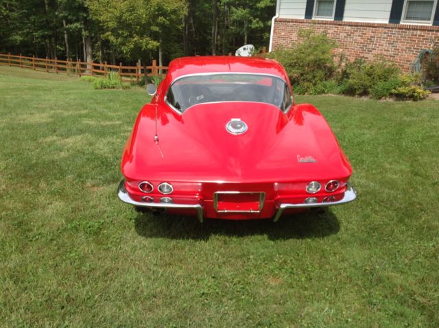 1966 red corvette coupe with matching numbers