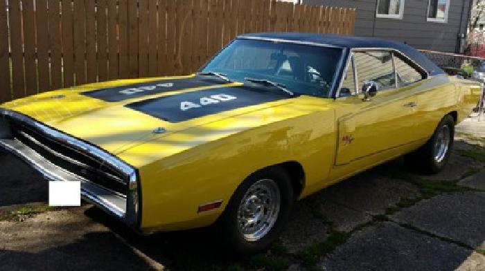 1970 dodge charger rt fy1 hi impact yellow in dallas, tx