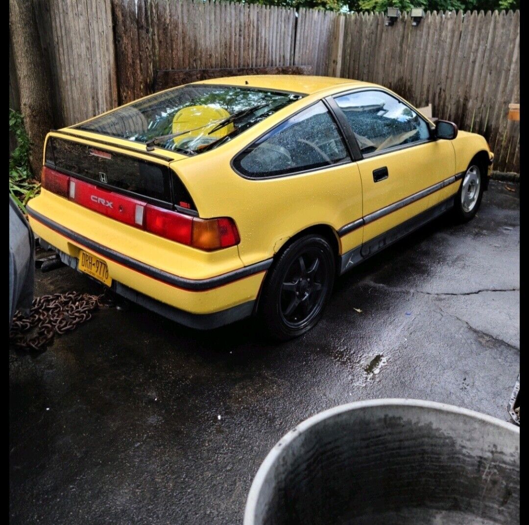 1989 honda civic hatchback yellow fwd manual 1500 crx si