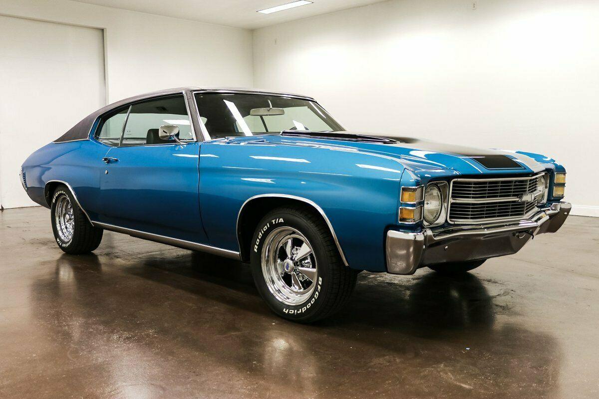 1971 chevrolet chevelle 57598 miles blue coupe 350ci v8 700r4