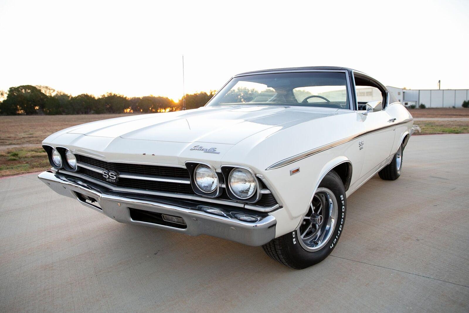 1969 chevrolet chevelle ss dover white 99839 miles