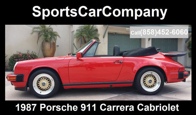 1987 porsche carrera cabriolet two owner low mile(32k) collector reduced $5k!