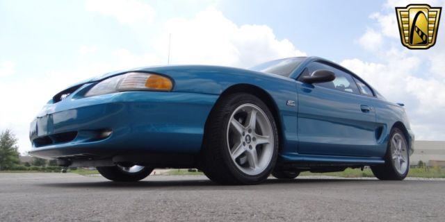 1994 ford mustang 43560 miles teal coupe 5.0l v8 fi 4-speed auto