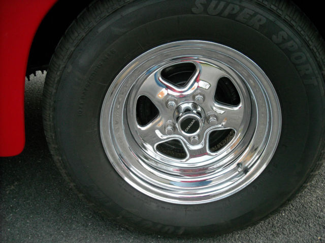 hot rod, street rod, ford pick up, red, excellent condition, clean, garage