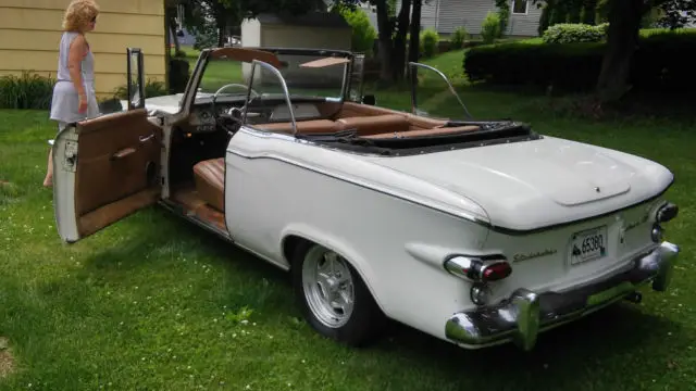 1961 studebaker lark regal viii coupe convertible v8 autotrans mag wheels nice!