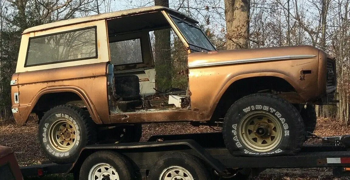 1975 ford bronco hd pack b9q 302/ c4 with spare frame