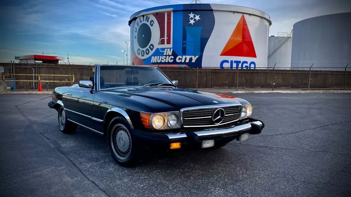 1982 mercedes 380sl black on black
