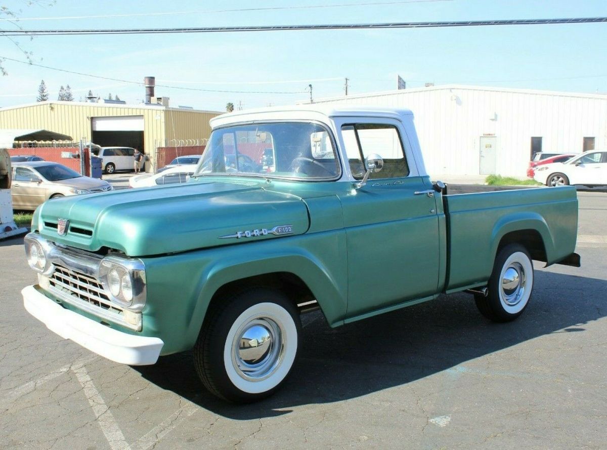 short bed pickup truck hot rod rat custom fleetside 1959 1958 1957 vtg old pu