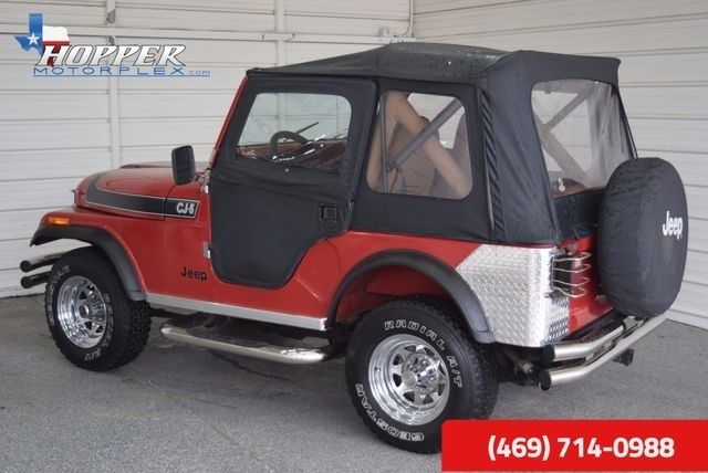 1982 jeep cj-5 cj5 1 red suv 6 manual