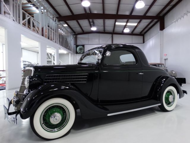 1935 ford model 48 3-window rumble seat coupe, many options! stunning!