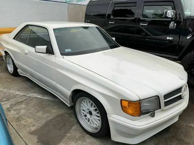 awesome looking 560sec amg widebody tribute car