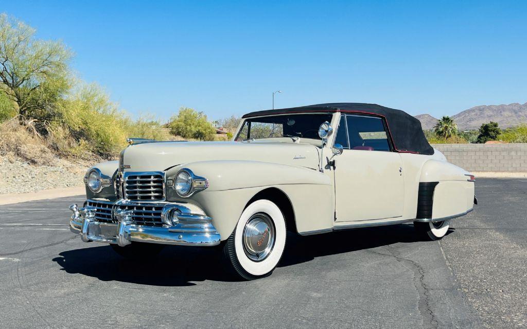 1948 lincoln continental 17153 miles sea gull gray cabriolet