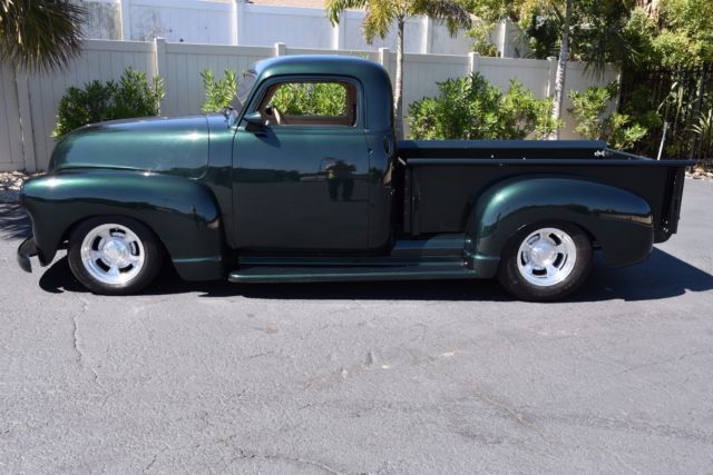 1953 chevrolet pickup 350 gm performance ram jet 0 green pickup 350 c.i. automa