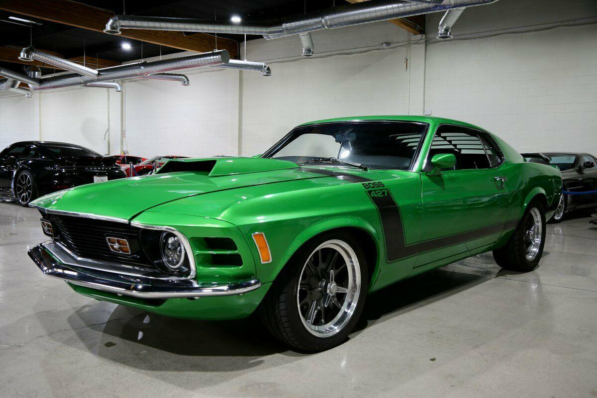 1970 ford mustang fastback 427 fuel injected 1481 miles green coupe v8 manual