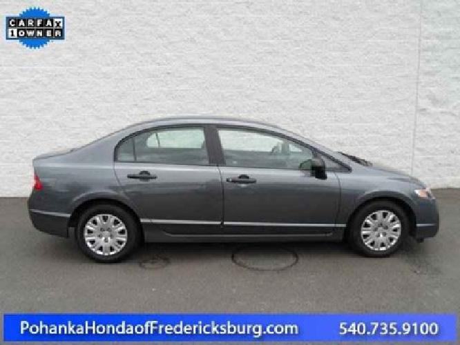 2010 honda civic sdn dx-vp in fredericksburg, va