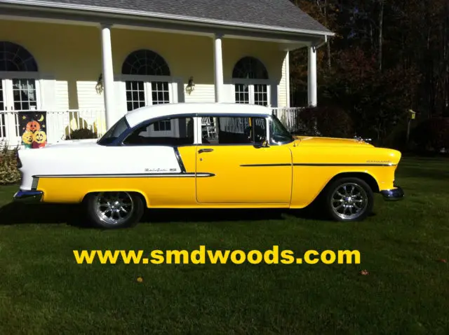 1955 chevy bel air 2 door post coupe exceptional condition florida car. manual