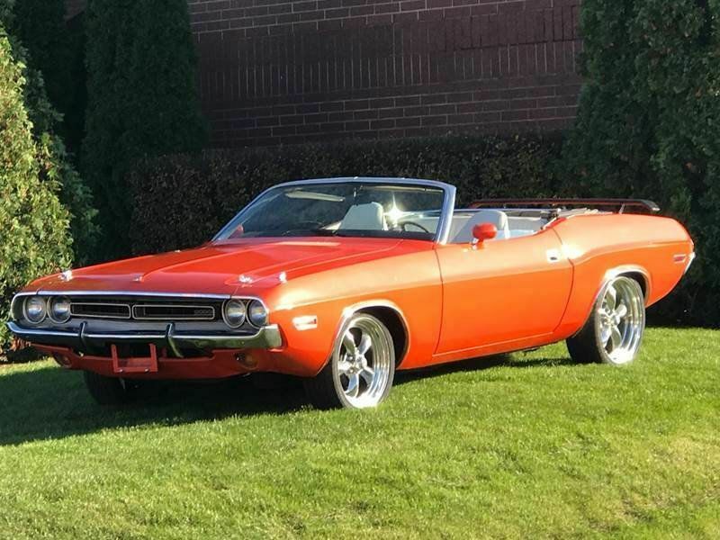 1971 dodge challenger convertible v8 mopar orange black automatic