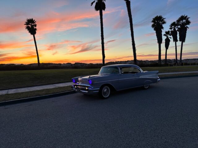 1957 chevrolet bel air purple rwd automatic