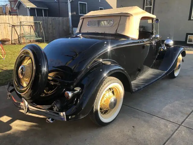 1934 ford deluxe roadster convertible black rwd manual