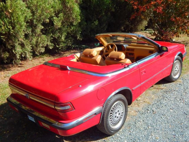1989 chrysler tc by maserati - 2 seat convertible