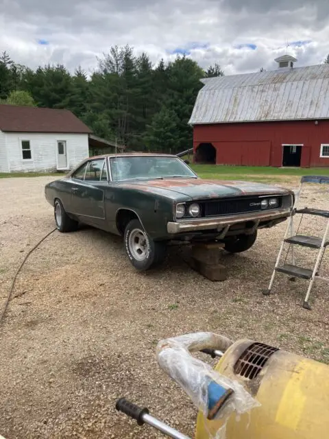 1968 dodge charger coupe green rwd automatic base