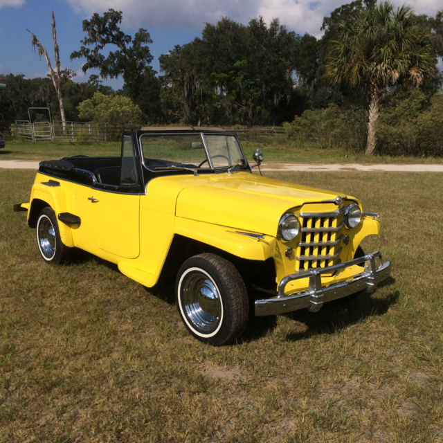 1950 willys overland jeepster nice driver v-6 automatic