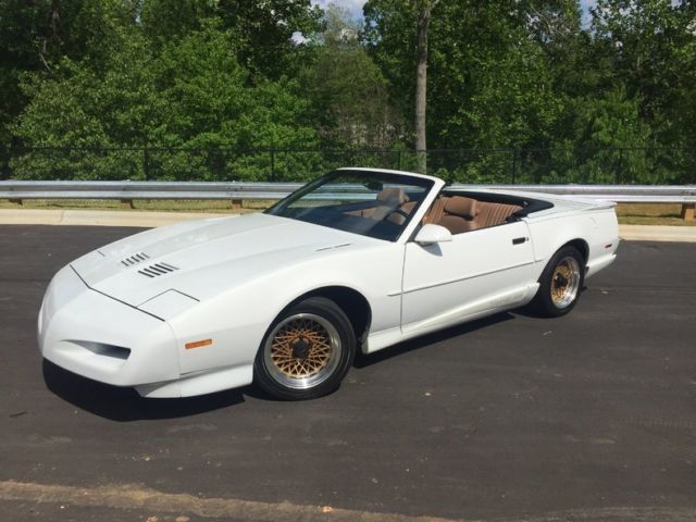 1991 pontiac trans-am convertible clean carfax 79k miles 1/555 built rare