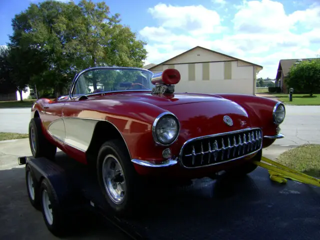 1956 corvette with 350 and weiand bds blower