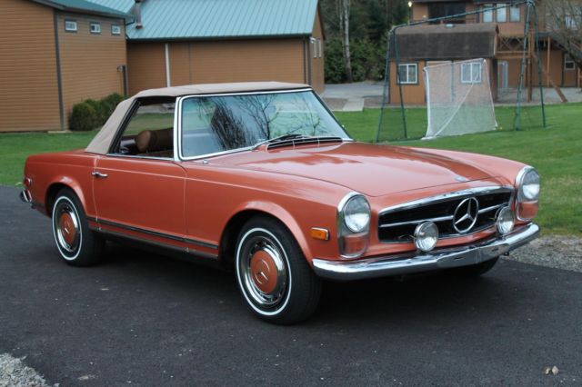 1969 mercedes-benz 280sl, both tops, matching body numbers, lovely!