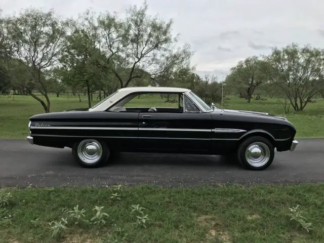 1963 ford falcon futura 2dr hartop 4 speed buckets ac nice 14605 miles raven bla
