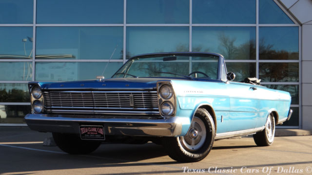 1965 ford galaxie 500 base 5.8l convertible blue