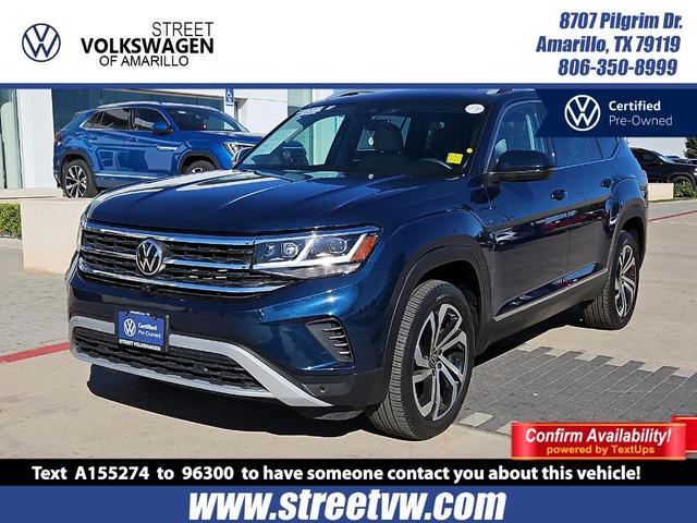 2021 volkswagen atlas 3.6 v6 sel premium